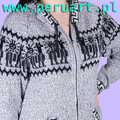 SWETER WEŁNIANY ROZPINANY Z ALPAKI