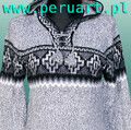 SWETER BOHO Z FRĘDZLAMI Z PERU