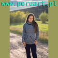 ELEGANCKI SWETER Z PERU Z GOLFEM Z ALPAKI