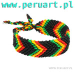 BRANSOLETA PLECIONA RASTA SZEROKA MAKRAMA