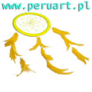 INDIAŃSKI ŁAPACZ SNÓW DREAMCATCHER LEMON