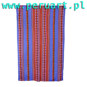NARZUTA Z PERU OBRUS INDIAŃSKI - INDIGO 115 cm x 210 cm