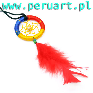 INDIAŃSKI ŁAPACZ SNÓW NASZYJNIK AMULET