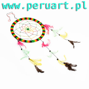 INDIAŃSKI ŁAPACZ SNÓW DREAMCATCHER "COLORIDO"