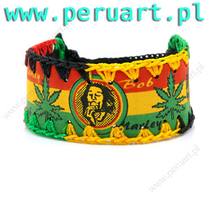 BRANSOLETA RASTA REGGAE BOB MARLEY Z RYSUNKAMI