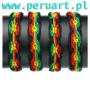 BRANSOLETA PLECIONA RASTA MODEL INFINITE