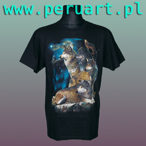 T-SHIRT Z WILK Z WATAHĄ M